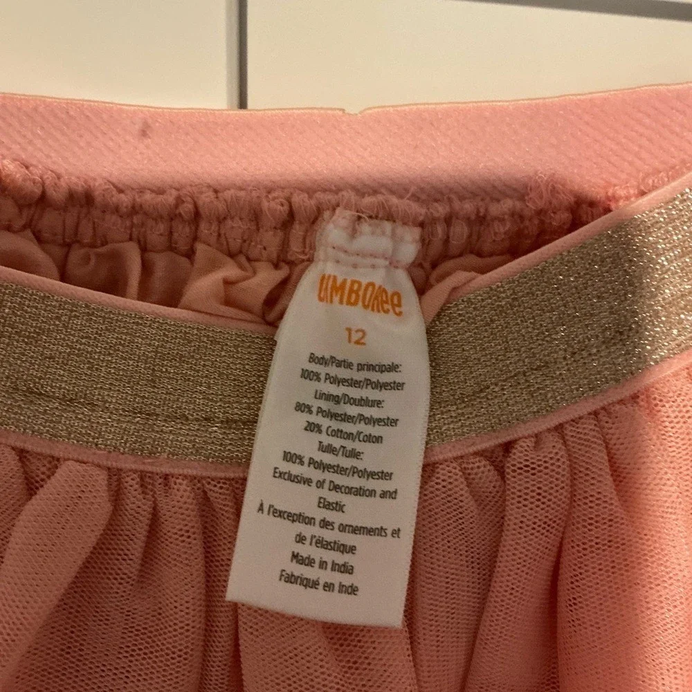 Gymboree Girls Pink Apple Sequin Tulle Tutu Skirt Top Outfit Set Size‎ 12